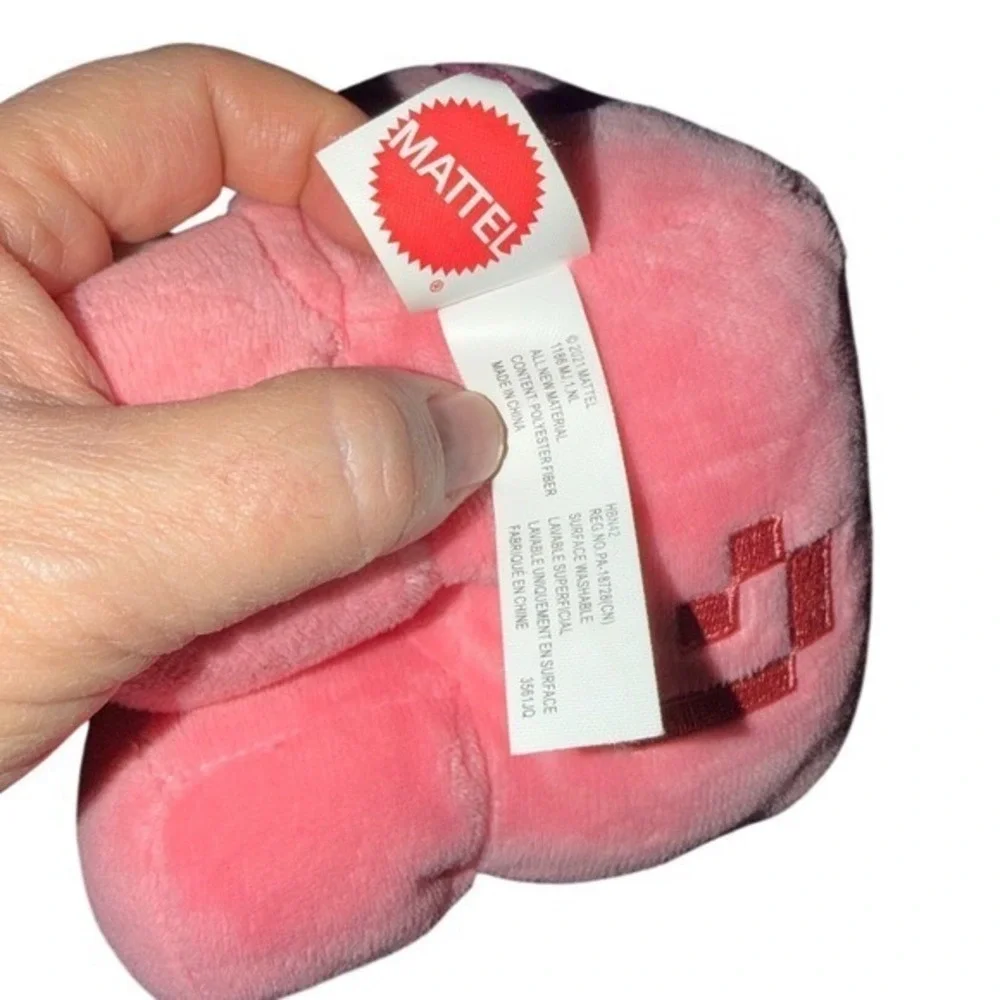 Mattel Minecraft Pig Plush Toy Pink‎ Stuffed Animal 2021 HBN42 Excellent